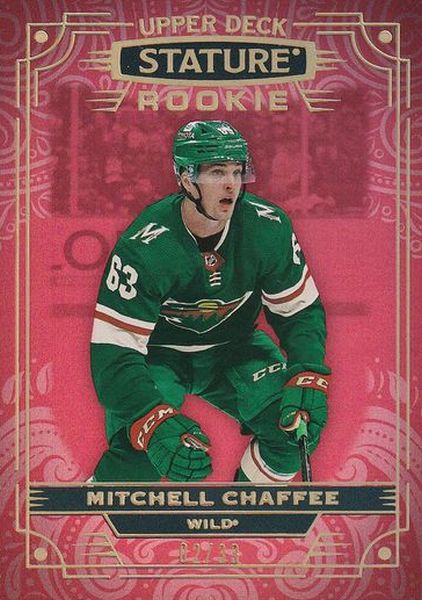 insert RC karta MITCHELL CHAFFEE 22-23 Stature Rookie Red /33